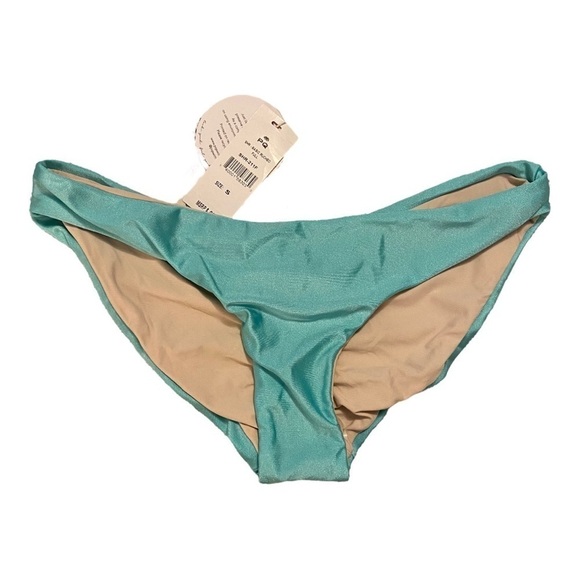 PQ Swim Chain Trim Triangle Bikini Top & Ruched Bikini Bottom NWT - Picture 5 of 8